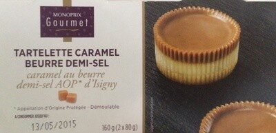 Tartelette Caramel Beurre Demi-Sel AOP d'Isigny