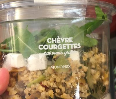 La salade chèvre courgettes