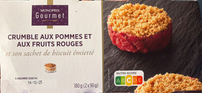 Crumble aux pommes et aux fruits rouges