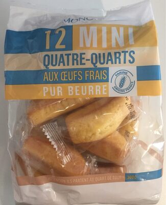 Mini quatre quarts pur beurre aux oeufs frais