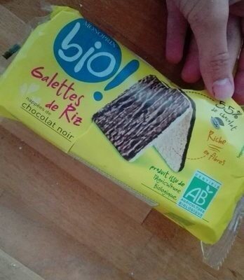 Galettes de riz nappées au chocolat noir