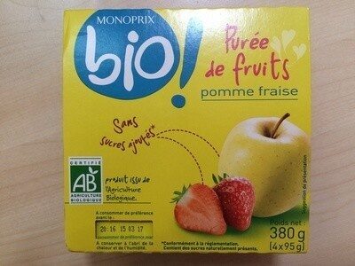 Bio pomme fraise