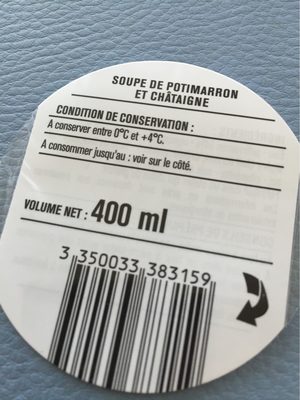 Soupe potiron chataigne