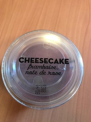 Cheesecake framboise note de rose