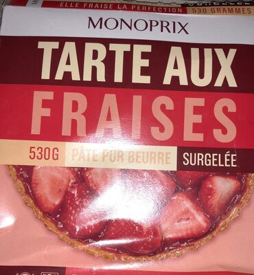 Tarte aux fraises surgelée
