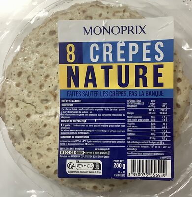 8 crêpes nature