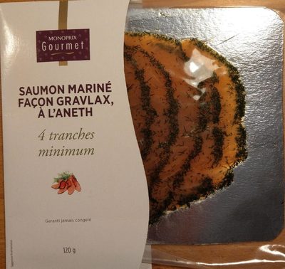Saumon Mariné façon gravlax à l'aneth