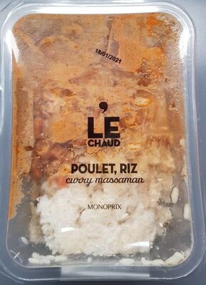 Poulet, Riz / curry massaman