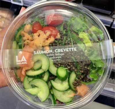 Salade saumon, crevette