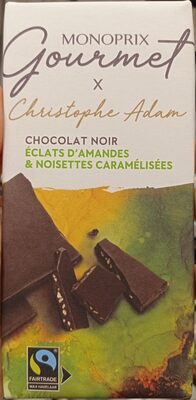 Chocolat noir eclats d’amandes & noisettes caramélisées