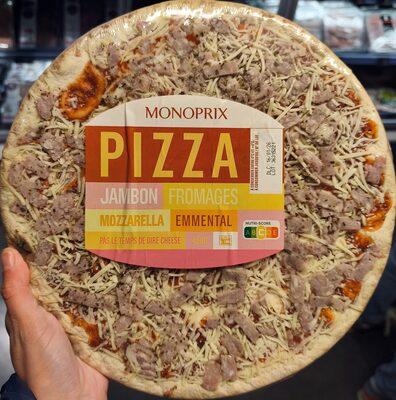 Pizza jambon cuit fromages