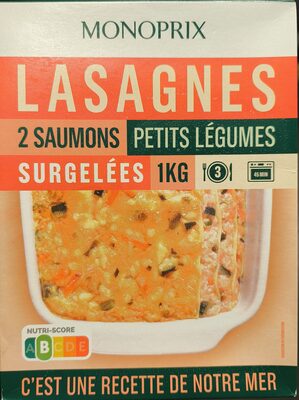 Lasagnes saumon petits légumes