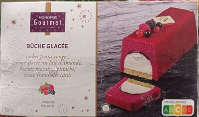 Bûche glacée fruits rouges