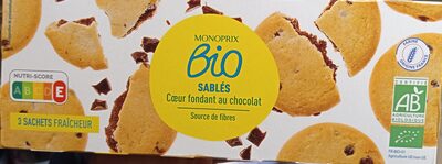 Sablés coeur fondant au chocolat