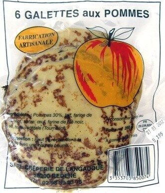 6 galettes aux pommes