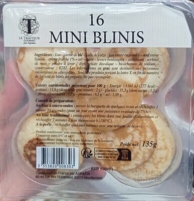 16 Mini Blinis
