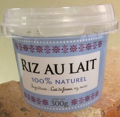 Le Riz Au Lait 100% Naturel