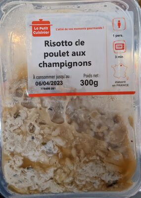 Risotto de poulet aux champignons