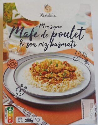 Mon super Mafé de poulet & son riz basmati