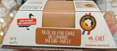 Bloc de foie gras de canard du Sud-Ouest