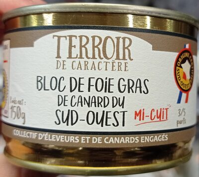 Bloc de foie gras de canard du Sud-Ouest