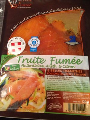 Truite fumée, huile d'olive, aneth et citron