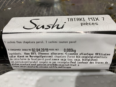 Sushi Tataki mixte 7pièces