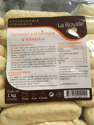 Quenelles à la lyonnaise