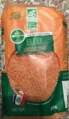 Lentilles corail
