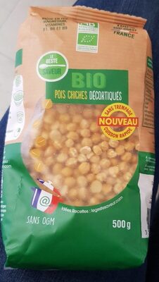 Pois chiches décortiqués bio
