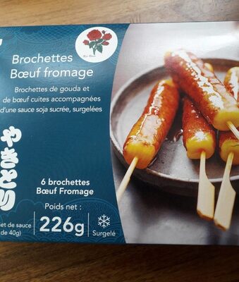 Brochettes boeuf fromage