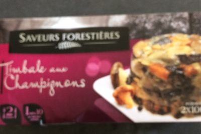 Saveurs forestières Timbale aux champignons