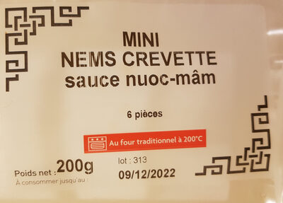 Mini Nems Crevette sauce nuoc-mâm