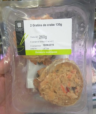Gratins de crabe farcis