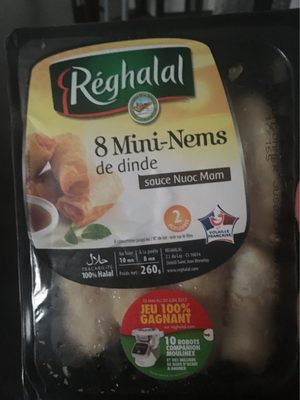 8 Mini-Nems de dinde sauce Nuoc Mam