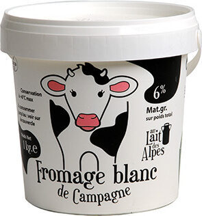 Fromage blanc de campagne au lait des Alpes