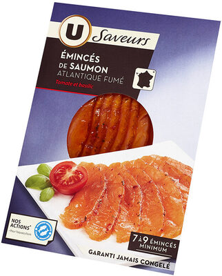 Emincés de saumon fumé tomate basilic
