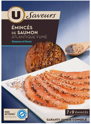 Emincés de saumon fumé sésame pavot