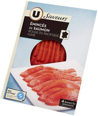 Emincés de saumon rouge du Pacifique fumé
