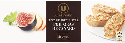 Trio de foie gras de canard entier coteaux de Layon foie gras aux figues et foie gras aux pommes poêlées Saveurs