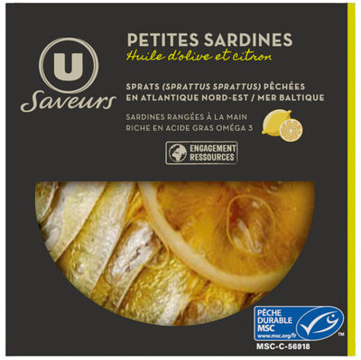 Mini sardines citron huile olive