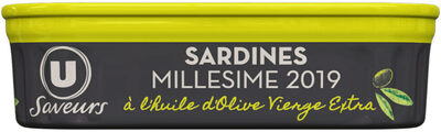 Sardines millésimées à l'huile d'olive vierge extra , 115g