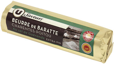 Beurre de baratte AOP de Charente Poitou au sel de Guérande 80% de MG