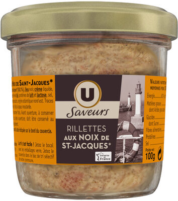 Rillettes de noix de Saint Jacques à la bretonne pot de 100g