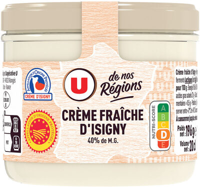 Crème fraîche épaisse AOP Isigny 40%MG - 20cl