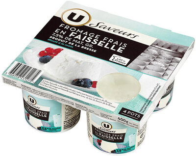 Fromage frais faisselle au lait/crème pasteurisé 7,5%mg