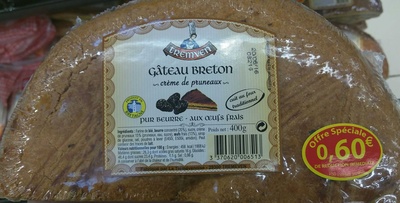 Gâteau breton Crème de Pruneaux pur beurre aux oeufs frais