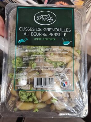 Cuisses de grenouilles au beurre persillé