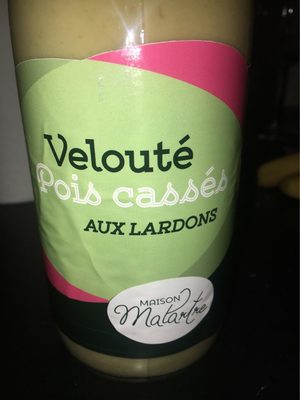 Veloute pois casses lardons