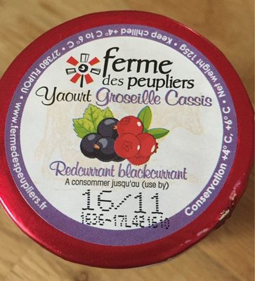 Yaourt groseille cassis